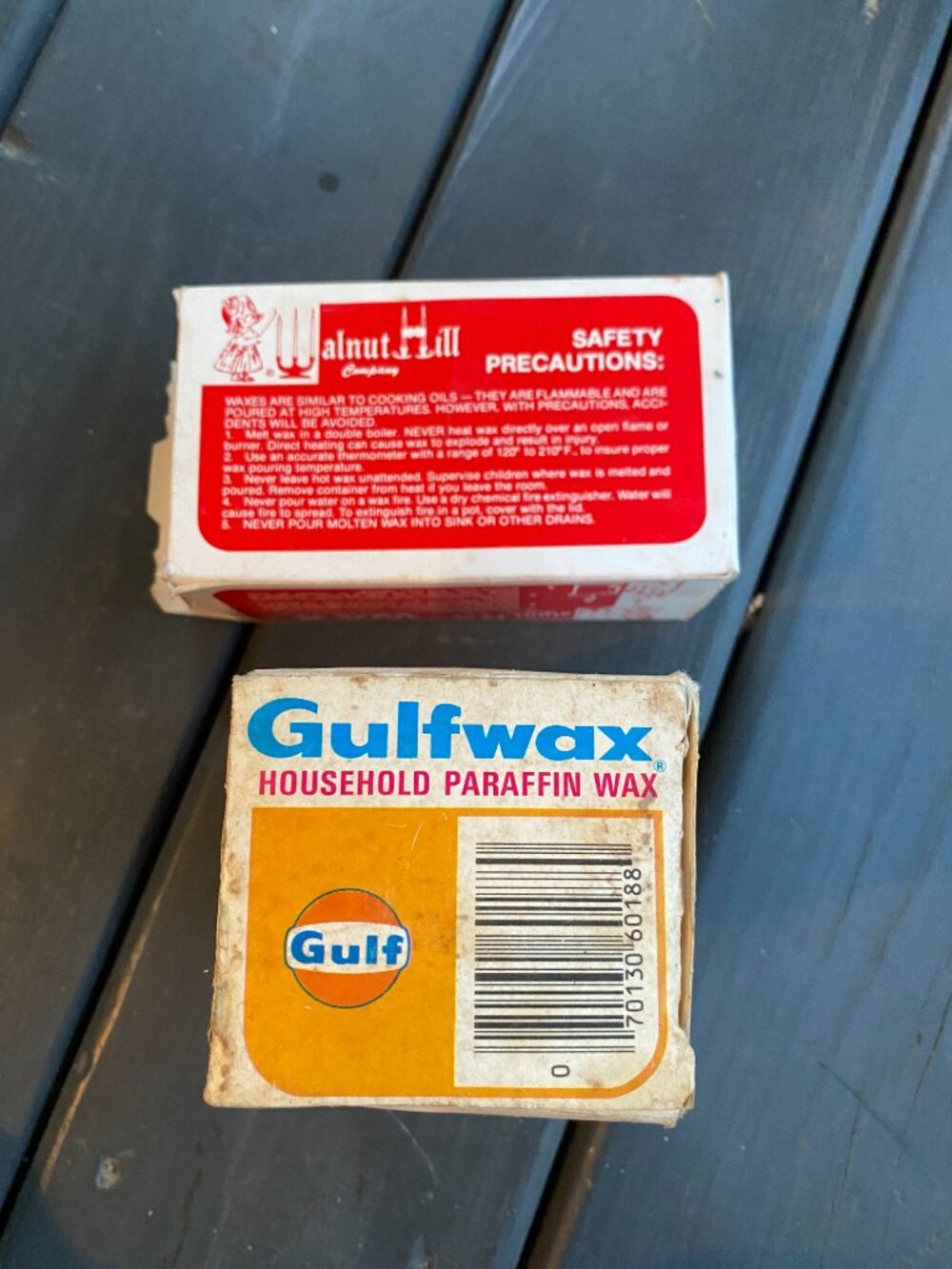 Household Parafin Wax- Gulfwax- for canning, candlemaking-2 boxes-old - Picture 10 of 10